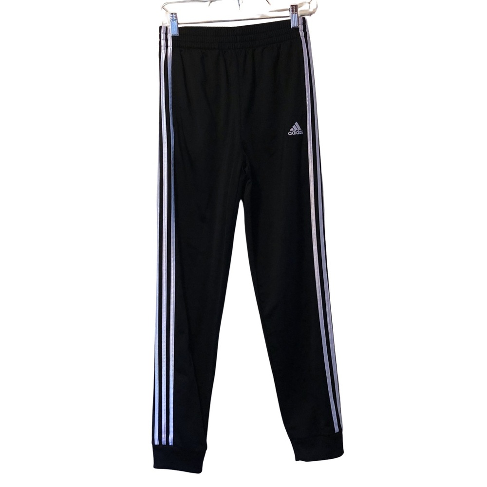 Adidas Boys Black Track Pants Size 14/16